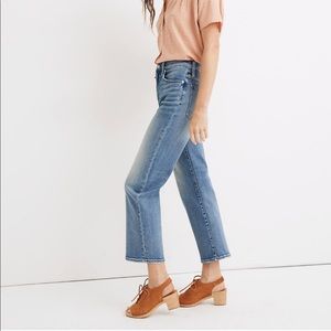 Slim wide leg crop Madewell jeans size 28
